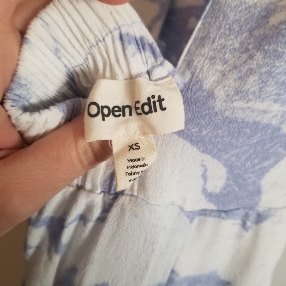 Nordstrom Open Edit Marble Print Open Back Sundre… - image 8